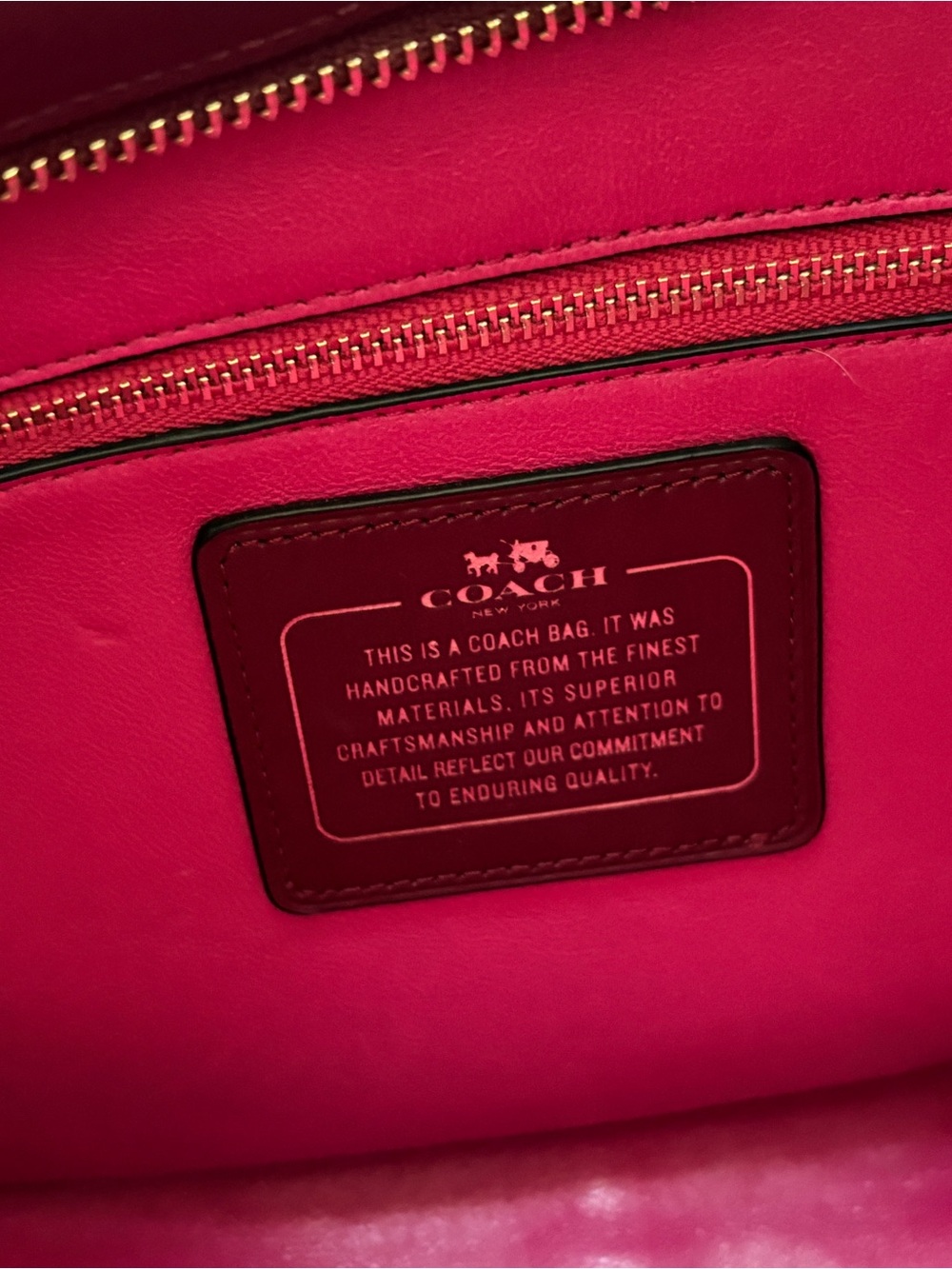Coach burgundy leather bag - Picture 5 of 5